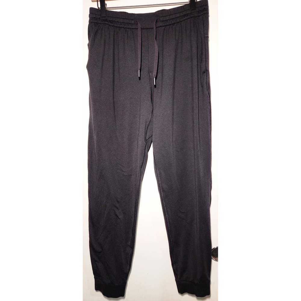 Lululemon Men M Black Soft Jersey Jogger Pants Comfort Stretch Athleisure Medium